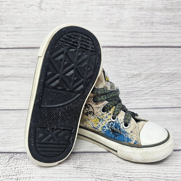 RARE‎ Converse All-Star DC Comic BATMAN Hi Shoes Toddler Size 6 - Picture 8 of 10